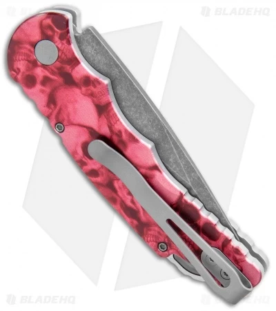 Pro-Tech TR-5 Skull Tactical Response Auto Knife Red Skulls (3.25" Acid SW) 5 Pro-Tech TR-5 Skull Tactical Response Auto Knife Red Skulls (3.25" Acid SW) - Image 3