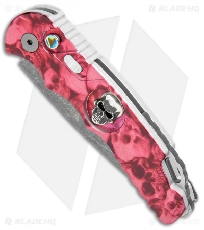 Pro-Tech TR-5 Skull Tactical Response Auto Knife Red Skulls (3.25" Acid SW) 4 Pro-Tech TR-5 Skull Tactical Response Auto Knife Red Skulls (3.25" Acid SW) - Image 2