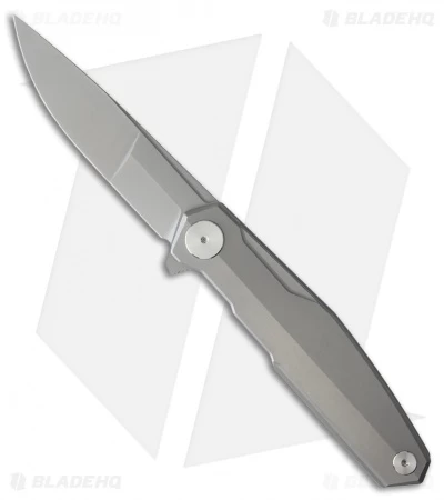 Real Steel S3 Puukko Flipper Frame Lock Knife Titanium (3.5" Bead Blast) 9511 3 Real Steel S3 Puukko Flipper Frame Lock Knife Titanium (3.5" Bead Blast) 9511