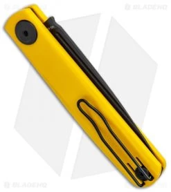 Real Steel Hel Gslip Slip Joint Knife Yellow G-10 (3.5" Satin) 7843 -Knives Online Store Real Steel Hel G SJ Yellow G 10 Black RS7843 BHQ 103594 jr side