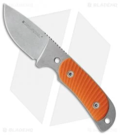 Real Steel Hunter 165 Fixed Blade Knife Orange G-10 (2.75" Stonewash)
