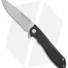 Real Steel Megalodon Liner Lock Knife Black G-10 (3.8" Satin) E801 -Knives Online Store Real Steel Megalodon black G10 satin BHQ 61480 er