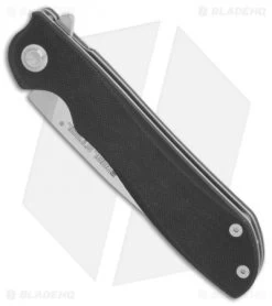 Real Steel Megalodon Liner Lock Knife Black G-10 (3.8" Satin) E801 -Knives Online Store Real Steel Megalodon black G10 satin BHQ 61480 er spine