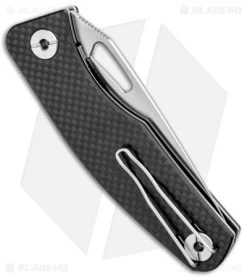 Real Steel Terra Liner Lock Knife Black Carbon Fiber (3.5" Satin) -Knives Online Store Real Steel Terra LL CF Black Satin BHQ 94648 jr side