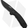 SOG Knives SOG-TAC AU Automatic Knife Black Aluminum (3.4" Black Serr) -Knives Online Store SOG Knives TAC AU Automatic Knife Black 3in Black Serr BHQ 119259 td