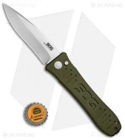 SOG Knives Spec Elite II Large Automatic Knife OD Green (4" Satin) SE-61OD -Knives Online Store SOG Spec Elite II Large OD Green Satin SE 61OD BHQ 70989 jr bottlecap
