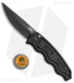 SOG-TAC Clip Point Automatic Knife (3.5" Black) ST-02 8 SOG-TAC Clip Point Automatic Knife (3.5" Black) ST-02 -Knives Online Store SOG TAC Clip Point Black ST 02 BHQ 7512 jr bottlecap 2