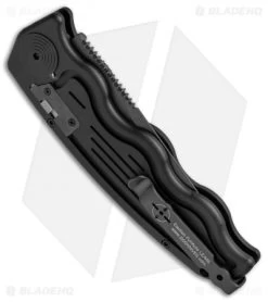 SOG-TAC Clip Point Automatic Knife (3.5" Black) ST-02 7 SOG-TAC Clip Point Automatic Knife (3.5" Black) ST-02 -Knives Online Store SOG TAC Clip Point Black ST 02 BHQ 7512 jr side