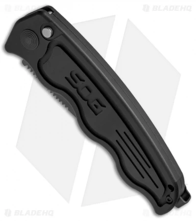 SOG-TAC Clip Point Automatic Knife (3.5" Black) ST-02 3 SOG-TAC Clip Point Automatic Knife (3.5" Black) ST-02 - Image 2