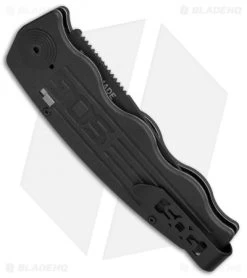 SOG Tac Ops Automatic Knife Black Canvas Micarta (3.5" S35VN Black) 9 SOG Tac Ops Automatic Knife Black Canvas Micarta (3.5" S35VN Black) -Knives Online Store SOG Tac Ops Auto Black Canvas Micarta Black TO1011 BX BHQ 52251 jr side
