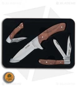 Schrade Old Timer 3-Piece Rosewood Knife Set W/Gift Tin 1130047 -Knives Online Store Schrade OT 3 Piece Rosewood Gift Tin BHQ 116720 jr bottlecap