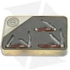 Schrade Old Timer Rosewood Brass 3-Piece Knife Set 1130063