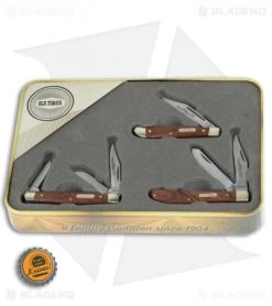 Schrade Old Timer Rosewood Brass 3-Piece Knife Set 1130063 9 Schrade Old Timer Rosewood Brass 3-Piece Knife Set 1130063 -Knives Online Store Schrade OT Rosewood Brass 3 Piece Set BHQ 116722 jr bottlecap