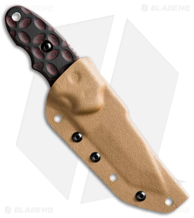TOPS Knives C.A.T. S-Series Fixed Blade Knife Black/Red G-10 (3.25" Tan) 4 TOPS Knives C.A.T. S-Series Fixed Blade Knife Black/Red G-10 (3.25" Tan) - Image 2
