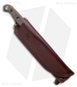 TOPS Knives Brush Wolf Fixed Blade Knife Green Micarta (6.5" Acid SW) -Knives Online Store TOPS Knives Brush Wolf BHQ 121279 LS Sheath