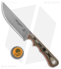 TOPS Knives Muley Skinner Fixed Blade Knife Black/Tan G-10 (4.5" SW) MSKIN-01 -Knives Online Store TOPS Knives Muley Skinner Fixed Blade G 10 SW BHQ 174978 jr bottlecap