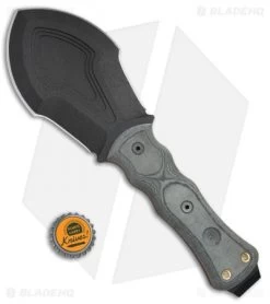 TOPS Knives Tracker Digger Fixed Blade Knife Black Micarta (4.75" Black) -Knives Online Store TOPS Knives Tracker Digger Black Micarta Black TPT DIG BHQ 68928 jr bottlecap