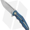 WE Knife Co. 608Q Frame Lock Knife Blue Titanium (4" Stonewash)