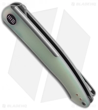 WE Knife Co. Smooth Sentinel Frame Lock Knife Gray Titanium/Natural G-10 (3" SW) 4 WE Knife Co. Smooth Sentinel Frame Lock Knife Gray Titanium/Natural G-10 (3" SW) - Image 2