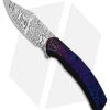 WE Knife Co. Snick Frame Lock Knife Black Titanium/Timascus (3.5" Damascus) -Knives Online Store WE Knife Co Snick Frame Lock Black Ti Timascus 3in 5cm Damascus BHQ 137729 td