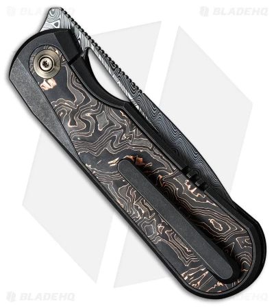 WE Knife Co. Baloo Frame Lock Knife Ti/Copper CF (3.3" Damasteel) WE21033-DS1 4 WE Knife Co. Baloo Frame Lock Knife Ti/Copper CF (3.3" Damasteel) WE21033-DS1 - Image 2