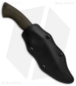 Winkler Knives Pathfinder Fixed Blade Knife Green Micarta (4.75" Black) -Knives Online Store Winkler Pathfinder Green Micarta BHQ 84045 er sheath