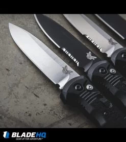 Benchmade 4400BK Casbah Automatic Knife Black Grivory (3.4" Black) -Knives Online Store benchmade casbah variety sw black plain serr dl 1