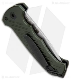 Gerber Auto 06 10th Anniversary Automatic Knife OD Green (3.6" Stonewash) -Knives Online Store gerber 06 auto green 30 001263n BHQ 36922 dl side