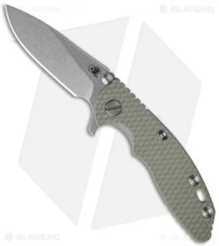 Hinderer Knives XM-18 3.0 Slicer Flipper Knife Foliage Green (Stonewash)