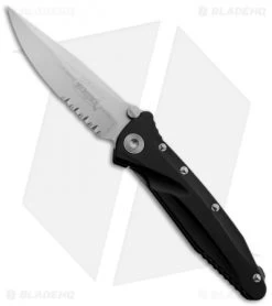 Microtech Aluminum Socom Delta S/E Folding Knife (4" Bead Blast Serr) A159-8