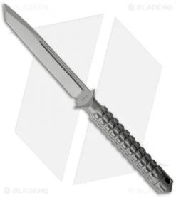 Microtech A.D.O. Tanto Knife T/E Fixed Blade (4.5" Bead Blast Plain) 117-7