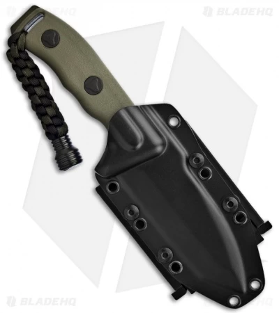 Microtech Currahee Tanto Knife Fixed Blade (4.5" Green) 103-1GR 4 Microtech Currahee Tanto Knife Fixed Blade (4.5" Green) 103-1GR - Image 2