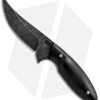 Olamic Cutlery Persian Neck Knife Contoured Black G10 (2.5" Damascus) -Knives Online Store olamic fixed neck knife black contoured g10