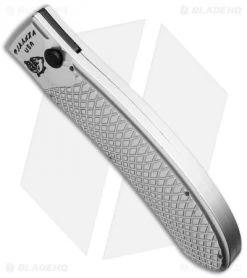 Piranha Toxin Automatic Knife Silver (3.75" Black Serr) -Knives Online Store piranha toxin silver tactical ser bottom cm