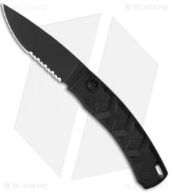 Piranha X Automatic Knife Tactical (3.3" Black Serr)