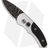Pro-Tech Damascus Custom Runt J4 Automatic Knife W/ Carbon Fiber 4400-D