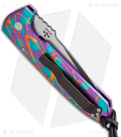 Pro-Tech Les George Rockeye Skull Surprise Splash Auto -Orange/Purple/Green 4 Pro-Tech Les George Rockeye Skull Surprise Splash Auto -Orange/Purple/Green - Image 2