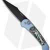 Pro-Tech Monaco Custom Titanium Automatic Knife W/ Abalone (3.3" Black) 2 Pro-Tech Monaco Custom Titanium Automatic Knife W/ Abalone (3.3" Black) -Knives Online Store protech monaco custom titanium blue anodized abalone
