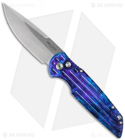 Pro-Tech TR-3 Tactical Response Knife Blue Jazz + Grooves (3.5" Stonewash) J1 3 Pro-Tech TR-3 Tactical Response Knife Blue Jazz + Grooves (3.5" Stonewash) J1