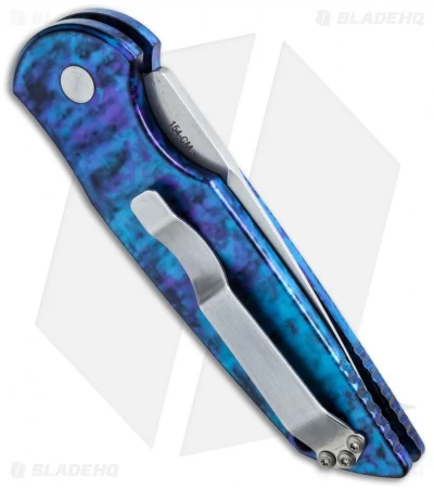 Pro-Tech TR-3 Tactical Response Knife Blue Jazz + Grooves (3.5" Stonewash) J1 4 Pro-Tech TR-3 Tactical Response Knife Blue Jazz + Grooves (3.5" Stonewash) J1 - Image 2