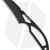 Real Steel Knives Alieneck Hawkbill Fixed Blade Neck Knife (3.0" Black)