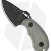 TOPS Knives Wolf Pup Fixed Blade Knife (2.5" Black Plain) WP010 -Knives Online Store tops wolf pup wp010