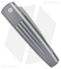 Vintage Benchmade 1000S Auto Spike Automatic Knife Pewter (3.6" Satin Serr) -Knives Online Store vintage benchmade 1000S spike pewter BHQ 37811 er side